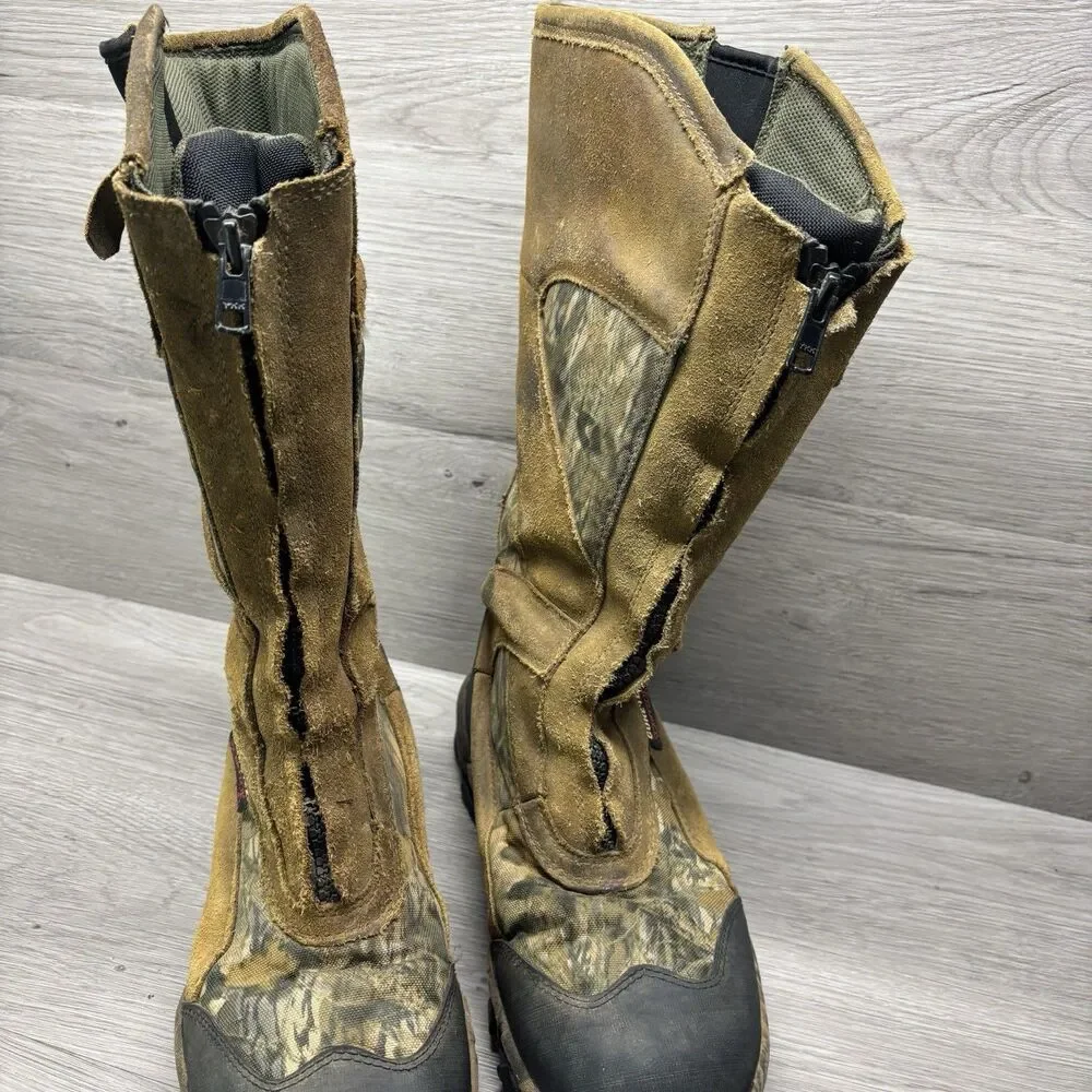 Cabelas Boots Gore Tex Scent Lok Zippered Mens Size 9 Outdoor Hunting Camo